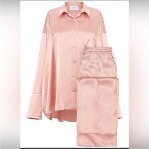 Sleeper Sizeless Pink Satin Pajama Set